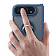 Acheter Coque pour iPhone Duo Protection Bi-matière avec Supports Anneau Magnétiques Noir / Transparent