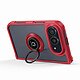 Avis Coque pour iPhone Duo Protection Bi-matière avec Supports Anneau Magnétiques Noir / Transparent
