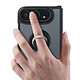 Acheter Coque pour iPhone Duo Protection Bi-matière avec Supports Anneau Magnétiques Noir / Transparent