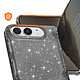 Avis Coque Paillette pour iPhone Duo avec Contour Souple Antichoc Noir