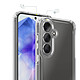 Acheter Coque pour Samsung Galaxy A55 Protection Bimatière à Coins Renforcés Transparent