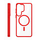 Zanaé Coque MagSafe pour Galaxy S26 Ultra avec Contour Souple et Caméra Surélevée Rouge pas cher