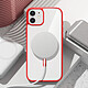 Avis Zanaé Coque MagSafe pour iPhone 12 / 12 Pro avec Contour Souple et Caméra Surélevée Rouge