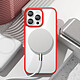 Avis Zanaé Coque MagSafe pour iPhone 16 Pro avec Contour Souple et Caméra Surélevée Rouge