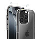 Acheter Coque pour iPhone 16 Pro Max Conception Bimatière avec Coins Renforcés Transparent