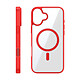 Zanaé Coque MagSafe pour iPhone 16 avec Contour Souple et Caméra Surélevée Rouge pas cher