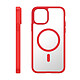 Zanaé Coque MagSafe pour iPhone 11 avec Contour Souple et Caméra Surélevée Rouge pas cher