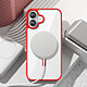 Avis Zanaé Coque MagSafe pour iPhone 16 avec Contour Souple et Caméra Surélevée Rouge