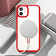 Avis Zanaé Coque MagSafe pour iPhone 11 avec Contour Souple et Caméra Surélevée Rouge