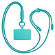 Zanaé Cordon Tour de Cou pour Smartphone Universel Ajustable avec Adaptateur Turquoise - Cordon Tour de Cou pour Smartphone Universel Ajustable avec Adaptateur