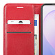 Zanaé Étui pour Samsung Galaxy S26 FE Effet Grainé avec Porte-Cartes et Support Vidéo Rouge pas cher