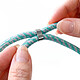 Acheter Zanaé Cordon Tour de Cou pour Smartphone Série Cordella Ajustable avec Adaptateur Turquoise