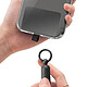 Avis Zanaé Cordon Tour de Cou pour Smartphone Universel Ajustable avec Adaptateur Noir