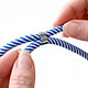 Acheter Zanaé Cordon Tour de Cou pour Smartphone Série Cordella Ajustable avec Adaptateur Blanc / Bleu