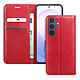 Zanaé Étui pour Samsung Galaxy S26 FE Effet Grainé avec Porte-Cartes et Support Vidéo Rouge - Conçu sur mesure pour le Samsung Galaxy S26 FE, cet étui assure une protection intégrale à 360 degrés contre les chocs et les rayures au quotidien.