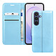Zanaé Étui pour Samsung Galaxy S26 FE Effet Grainé avec Porte-Cartes et Support Vidéo Bleu clair - Conçu sur mesure pour le Samsung Galaxy S26 FE, cet étui assure une protection intégrale à 360 degrés contre les chocs et les rayures au quotidien.