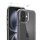 Acheter Coque pour iPhone 16 Plus Conception Bimatière avec Coins Renforcés Transparent