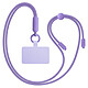 Zanaé Cordon Tour de Cou pour Smartphone Universel Ajustable avec Adaptateur Lilas Cordon Tour de Cou pour Smartphone Universel Ajustable avec Adaptateur