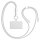 Zanaé Cordon Tour de Cou pour Smartphone Universel Ajustable avec Adaptateur Blanc - Cordon Tour de Cou pour Smartphone Universel Ajustable avec Adaptateur