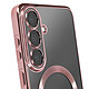 Avis Coque MagSafe pour Samsung Galaxy S26 FE avec Contour Chromé Antichoc Rose gold