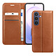 Zanaé Étui pour Samsung Galaxy S26 FE Effet Grainé avec Porte-Cartes et Support Vidéo Marron - Conçu sur mesure pour le Samsung Galaxy S26 FE, cet étui assure une protection intégrale à 360 degrés contre les chocs et les rayures au quotidien.