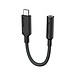 Alogic Adaptateur Audio Jack 3,5 mm pour Appareils USB-C avec Chipset DAC Noir Compatible avec tous les appareils équipés d'un port USB-C tels que les smartphones, tablettes ou ordinateurs portables pour y relier vos casques jack 3,5 mm.