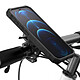 Générique Support Smartphone pour Guidon Moto / Vélo Magnétique Rotatif Noir pas cher