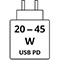 20 - 45 W 20 - 45 W